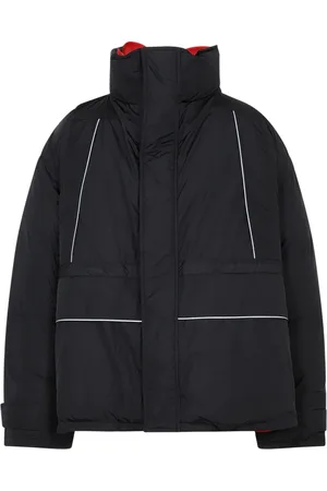 Balenciaga Jakke, Herre, Sort, S, Uld, Wrap Parka