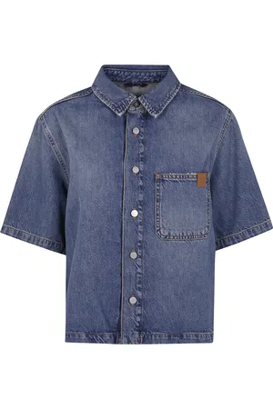 haikure Bluser & Skjorter, Dame, Blå, XS, Denim, Olive Denim Skjorte