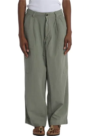 Bellerose Bukser, Dame, Grøn, S, Bomuld, Pepin Cargo Wide Bukser