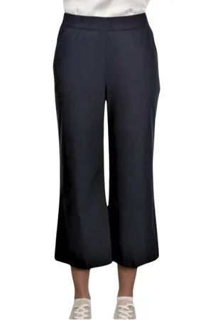 Gran Sasso Bukser, Dame, Sort, S, Uld, Flared Cropped Bukser