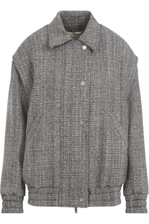 Golden Goose Jakke, Dame, Grå, XS, Uld, Light Jacket