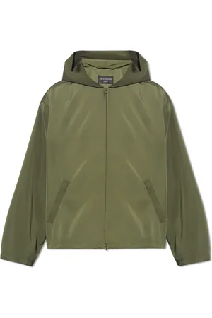 Balenciaga Jakke, Herre, Grøn, S, Uld, Track Jacket med Logo