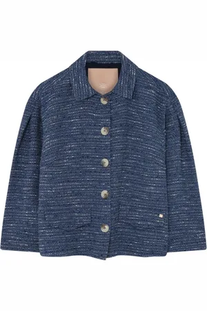 gustav Jakke, Dame, Blå, L, Bomuld, Casual Jakke Blazer