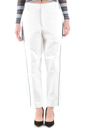 Golden Goose Bukser, Dame, Hvid, XS, Bomuld, Wide Leg Bukser