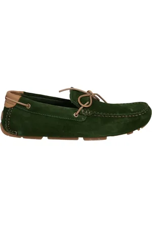 Geox Sko, Herre, Grøn, 41 EU, Læder, Komfortable Slip-On Sko
