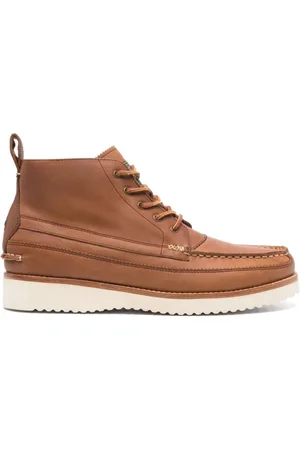 Ralph Lauren Sko, Herre, Brun, 41 EU, Læder, Snørestøvler
