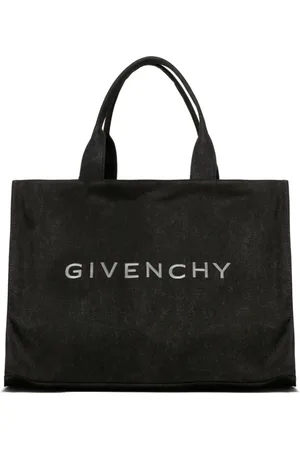 Givenchy Taske, Herre, Sort, ONE SIZE, Bomuld, Logo Broderet Tote Taske