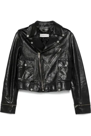 Golden Goose Jakke, Dame, Sort, XS, Læder, Light Jacket