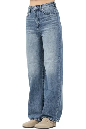 Armani Exchange Jeans, Dame, Blå, W27, Denim, Blå Denim Straight Leg Jeans