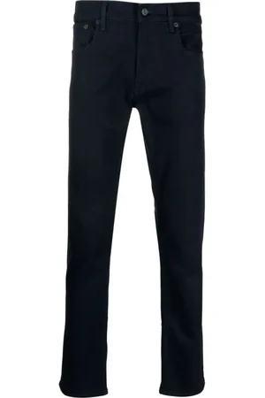 Ralph Lauren Jeans, Herre, Blå, W38 L36, Bomuld, Full Length Slim Jeans