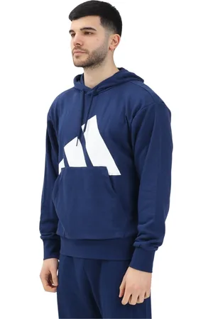 adidas Sweathshirts & Hoodies, Herre, Blå, XL, Uld, Blå hættetrøje Essentials Big Logo