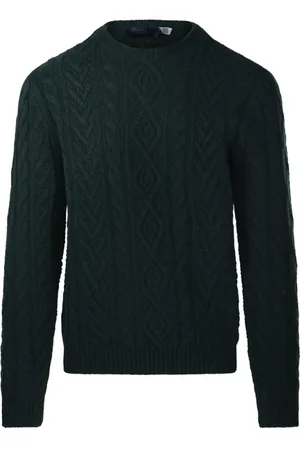Ralph Lauren Strik, Herre, Grøn, S, Uld, Moss Agate Langærmet Pullover