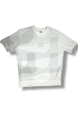 C.P. Company Top, Herre, Hvid, 2XL, Bomuld, Hvid Bomuld Almindelig T-shirt