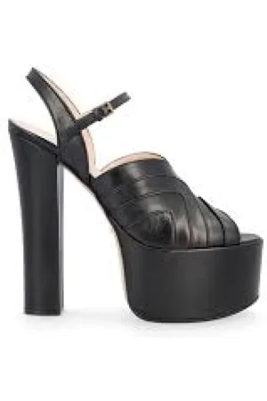 Gucci Sko, Dame, Sort, 39 EU, Uld, Stilfulde sandaler