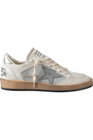 Golden Goose Sko, Dame, Flerfarvet, 41 EU, Læder, Vintage-inspirerede hvide sneakers