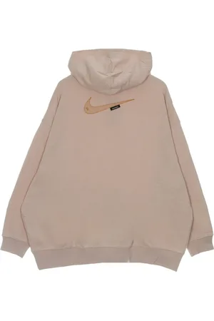 Nike Sweathshirts & Hoodies, Dame, Lyserød, XS, Bomuld, Letvægts Lærredsjakke med Langærmer