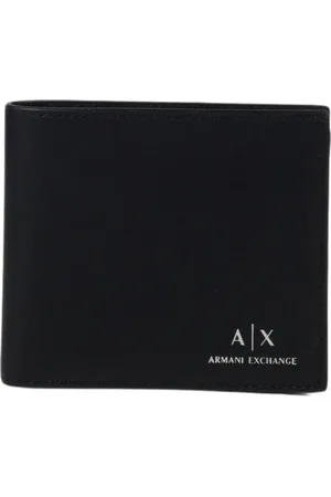 Armani Exchange Tilbehør, Herre, Sort, ONE SIZE, Læder, Elegant Pung i Kunstlæder