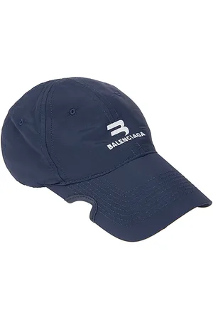 Balenciaga Tilbehør, Dame, Blå, M, Nylon, Logo Nylon Baseball Cap