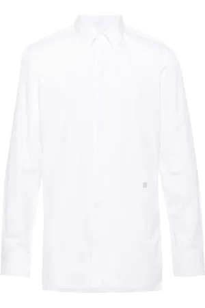 Givenchy Skjorte, Herre, Hvid, L, Bomuld, Klassisk bomuldsskjorte