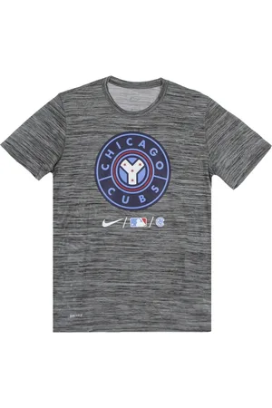 Nike Top, Herre, Grå, L, Polyester, MLB Baseball Velocity Træningstrøje Chicub