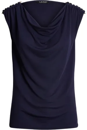 Ralph Lauren Top, Dame, Blå, L, Kortærmet T-shirt