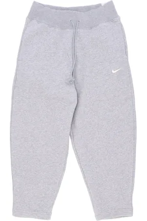 Nike Bukser, Dame, Grå, L, Bomuld, Bukser i fleece med buede ben