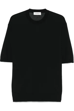 LANEUS Top, Herre, Sort, XL, Sort Crew Neck T-shirts og Polos