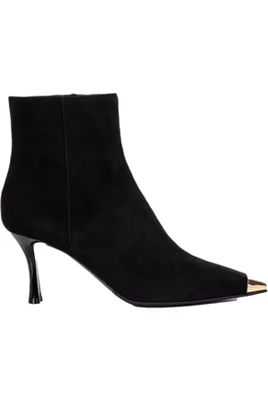 BALDININI Sko, Dame, Sort, 36 EU, Suede, Sort Suede Ankelstøvler med Hæl