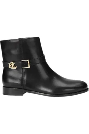Ralph Lauren Sko, Dame, Sort, 42 EU, Læder, Ankelstøvler