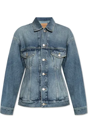 Balenciaga Jakke, Dame, Blå, XS, Denim, Denimjakke med vintage-effekt
