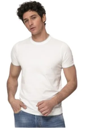 Gran Sasso Top, Herre, Hvid, L, Bomuld, Hvid T-shirt