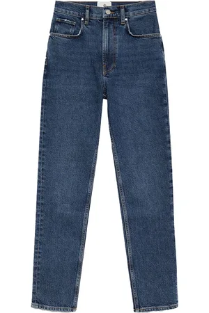 ANINE BING Bukser, Dame, Blå, W30, Bomuld, Slim High Rise Ankle Jeans