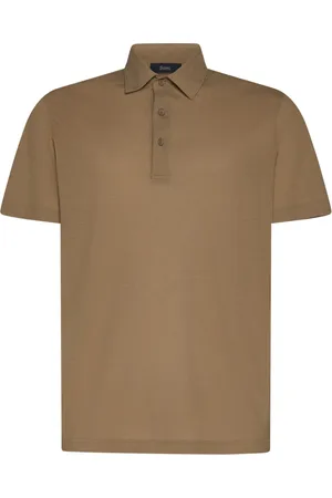 HERNO Top, Herre, Brun, XL, Bomuld, Bomulds Polo Shirt
