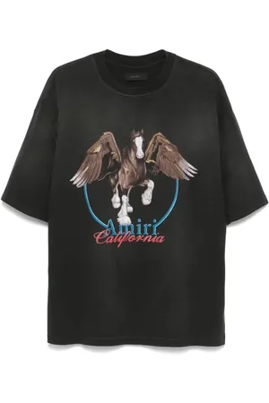 AMIRI Top, Herre, Sort, XL, Vintage Pegasus T-shirt