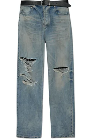 Balenciaga Jeans, Herre, Blå, S, Bomuld, Jeans med Vintage Effekt