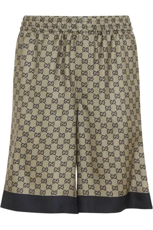 Gucci Shorts, Herre, , M, Printed Silk Twill Shorts