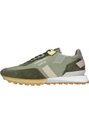 Ghoud Sko, Herre, Grøn, 44 EU, Læder, Rush Groove Sneakers