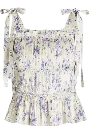 Ralph Lauren Top, Dame, Flerfarvet, S, Uld, Pleated Top