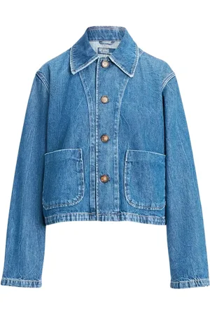 Ralph Lauren Jakke, Dame, Blå, XL, Denim, Denimjakke