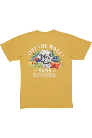 Vans Top, Herre, Gul, XL, Ground Up Tee - Streetwear Kollektion
