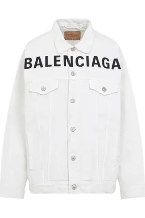 Balenciaga Jakke, Dame, Hvid, S, Bomuld, Hvid Bomuldsjakke