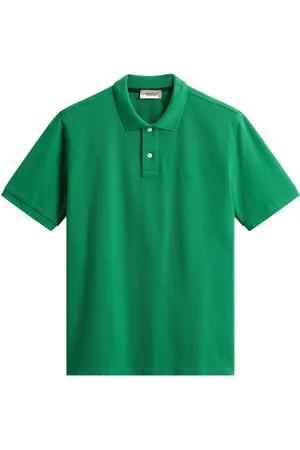 Woolrich Top, Herre, Grøn, XL, Grøn Polo Skjorte Broderet Logo