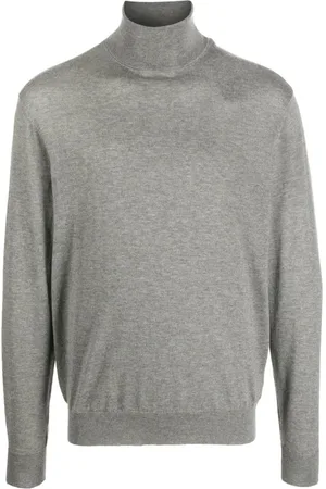 Ralph Lauren Strik, Herre, Grå, 2XL, Cashmere, Cashmere Rullekrave Sweatshirt