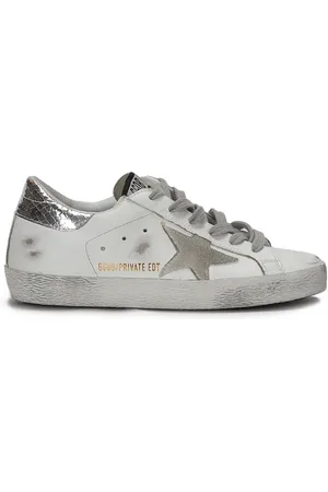 Golden Goose Sko, Dame, Flerfarvet, 37 EU, Suede, Suede Logo Low Lace-Up Sneakers