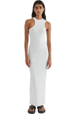 Axel Arigato Kjole, Dame, Hvid, M, Bomuld, Scoop Asymmetric Dress