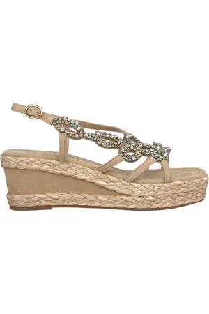 Alma en Pena Sko, Dame, , 39 EU, Læder, Glitrende Kile-sandaler