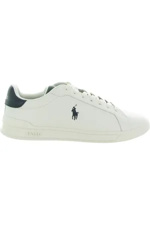 Ralph Lauren Sko, Herre, Hvid, 40 EU, Læder, Heritage Court II Læder Sneaker