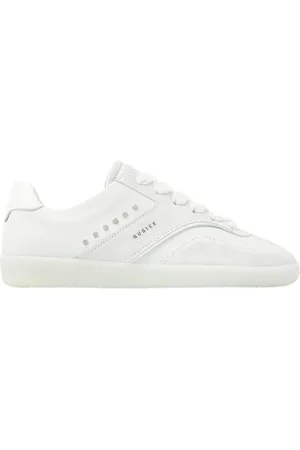 Nubikk Sko, Dame, Hvid, 40 EU, Uld, Hvid Studs Sneaker Moderne Komfort