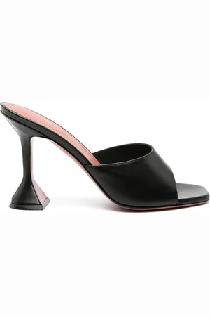Amina Muaddi Sko, Dame, Sort, 38 EU, Læder, Lupita Slipper