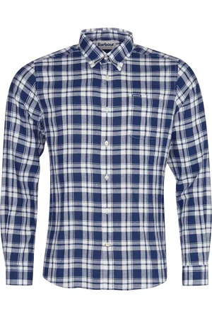 Barbour Skjorte, Herre, Blå, S, Drakewall Shirt